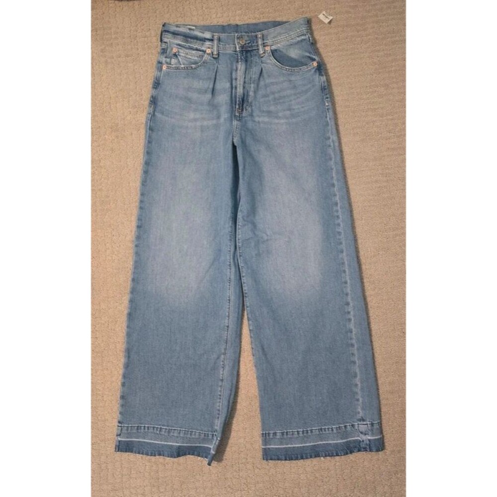 GAP women's wide-leg trouser jeans, 28/6r